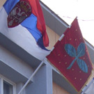 Flag use in front of Jagodina city assembly