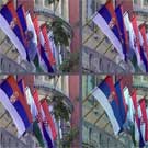 Flag use in front of Subotica city assembly