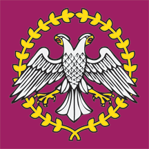 Predviđena zastava Niša kao heraldički steg. Nije u upotrebi
