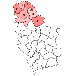 Vojvodina, upravni okruzi